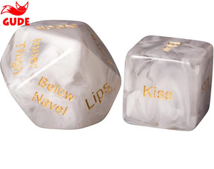 Jeu de dés en forme de cœur pour adultes, pour amoureux, <span class=keywords><strong>cadeau</strong></span> de fête, divertissement, nouveauté, amusant - Product Image 1