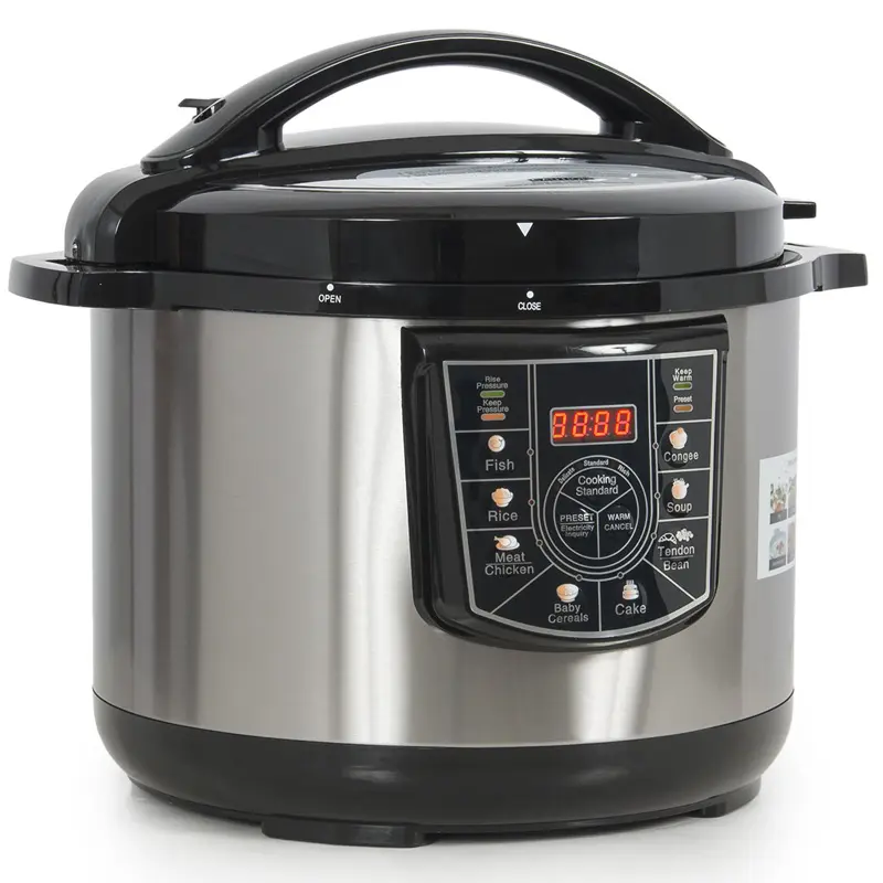 High Quality Commercial Or Household pressure cooker with a aluminium inner pot 6l new electric pressure cooker