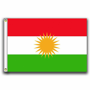 Nuovi prodotti 100% bandiera kurdistan country kurdistan a buon mercato in maglia di poliestere - Product Image 2