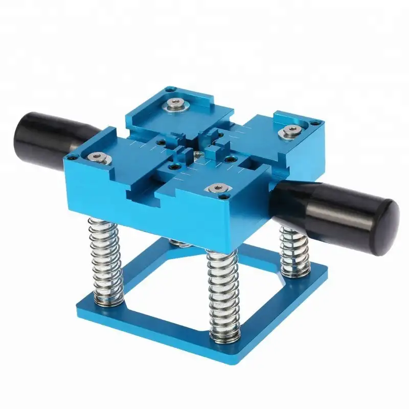 Yihua — Station de rebondissement Portable BGA Reball, support de pochoir avec 2 poignées et 1 clé en aluminium bleu