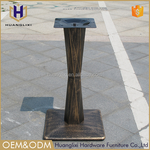 De metal antiguo de hierro fundido color dorado comedor patas de la mesa de café - Product Image 1
