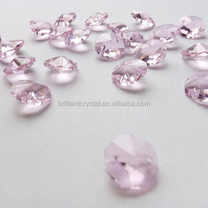 1 metro K9 di buona qualità rosa 14mm cristallo Onctagon perline <span class=keywords><strong>lampadario</strong></span> natale ghirlanda perline <span class=keywords><strong>corde</strong></span> a catena - Product Image 2