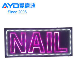 AYD Offre Spéciale À ONGLES LED Signe de <span class=keywords><strong>Magasin</strong></span> Acrylique Conduit <span class=keywords><strong>OUVERT</strong></span> Signe Fermé Conseil <span class=keywords><strong>Magasin</strong></span> De Salon De Beauté - Product Image 3