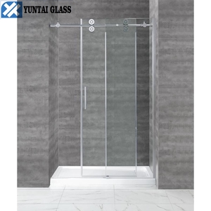 Panneau de verre de <span class=keywords><strong>douche</strong></span> stratifié trempé super transparent de 6 mm, 8 mm, 10 mm, 12 mm, bord poli pour salle de bain, escalier extérieur - Product Image 2