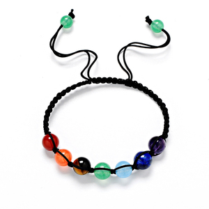 Trade Insurance High Quality 6/8/10MM Handmade Adjustable <strong>Healing</strong> Chakra <strong>Bracelet</strong> - Product Image 5