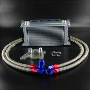 19 Row Oil Cooler w/Staffa Kit Tubo Flessibile Per Mini Cooper S R56 Adattatore Filtro - Product Image 1
