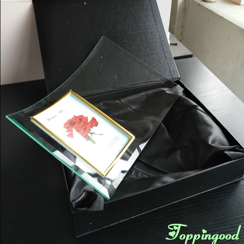 Акриловая изогнутая акриловая фоторамка с подарочной коробкой для свадебных подарков