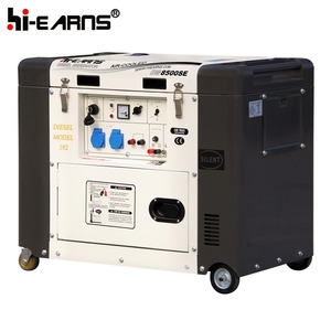 Hiarns générateur diesel de haute qualité 7KVA 8KVA silencieux 192 moteur à couvercle ouvert - Product Image 5