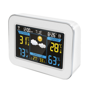 Affichage coloré LED portable voyage <span class=keywords><strong>wifi</strong></span> prévisions météo et jumidity <span class=keywords><strong>réveil</strong></span> - Product Image 4