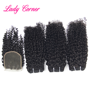 Chú ý! Tóc người xoăn bouncy double drawn với tóc bịt đỉnh, tóc Brazil Funmi <span class=keywords><strong>Hair</strong></span> kiểu xoăn Pixel bán buôn cho thị trường Nigeria - Product Image 6