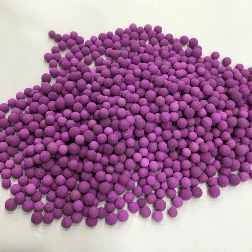 Activated Alumina Ball KMnO4 4%,8% Ethylene Absorber activated alumina for fluorine removal