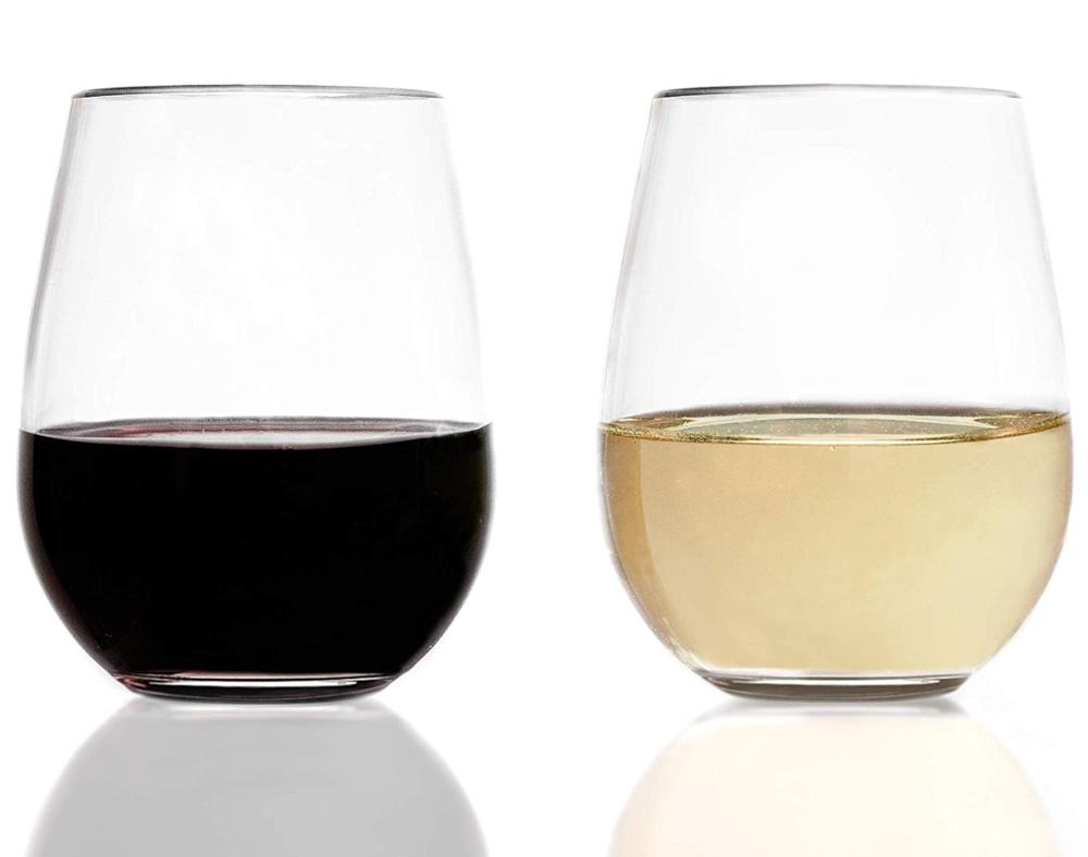 6pcs Pack Wine Glasses Set Packaged in a Gift box 16 Ounce Stemless Wine Glasses
