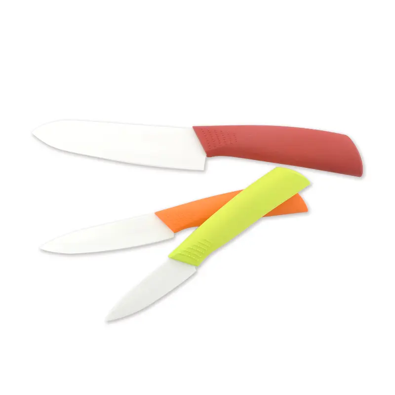 Wholesale Colorful Handle Ceramic Fruit Paring Knife Kitchen Professional Ceramic Meat Cutting Master Chef Knife