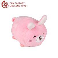 Peluches d'animaux de dessin animé Accessoires mobiles Nettoyant pour téléphone en microfibre Nettoyeur d'écran en peluche chat gris