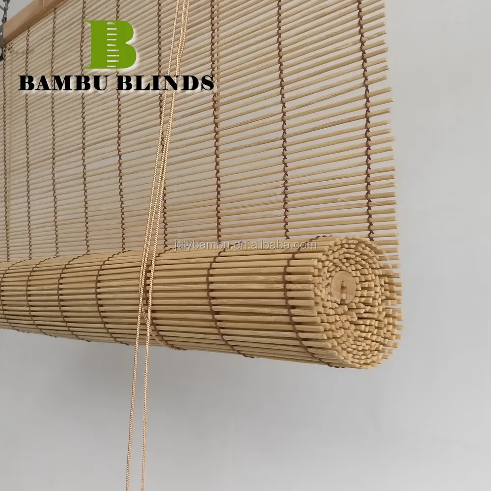 Ucuz toptan bambu için panjur rulo pencere bambu perde