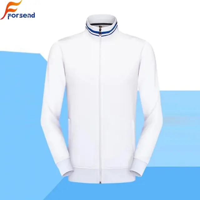 Blanc 100% veste en polyester pour les équipes de football