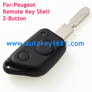 Keyyou — <span class=keywords><strong>coque</strong></span> de <span class=keywords><strong>clé</strong></span> télécommande de remplacement à 2 boutons, pour <span class=keywords><strong>PEUGEOT</strong></span> <span class=keywords><strong>406</strong></span>, 306, commutateur sans lame - Product Image 4