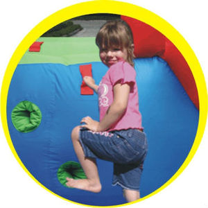 Château <span class=keywords><strong>gonflable</strong></span> <span class=keywords><strong>Happy</strong></span> <span class=keywords><strong>Hop</strong></span> Red Bricks Castle-9007 avec toboggan et trampoline, nouveau design 2013 - Product Image 5