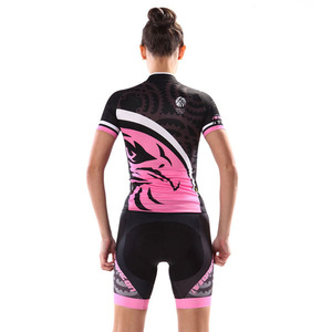 Set di Abbigliamento da <span class=keywords><strong>Ciclismo</strong></span> Sexy Personalizzato per Donne, Maglia e Pantaloncini da <span class=keywords><strong>Ciclismo</strong></span> - Product Image 4