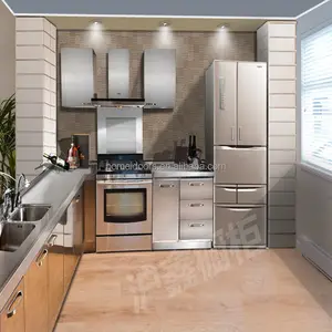 Kitchen cupboard modular kitchen cabinet stainless steel kitchen