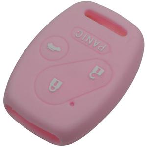 Vỏ Bọc Chìa Khóa Xe Hơi Bằng Cao Su Silicon, 4 Nút, Dành Cho <span class=keywords><strong>Honda</strong></span> Accord CRV <span class=keywords><strong>Civic</strong></span> Pilot Insight Ridgeline - Product Image 3