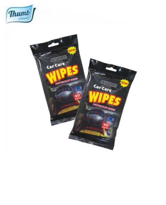 OEM 40 PCS leather cleaning wipes wholesale car cleaning wet wipes