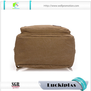 Nuevo modelo de diseño de la universidad bolsa de la escuela, nueva moda de gran capacidad mochila de lona de la vendimia - Product Image 3