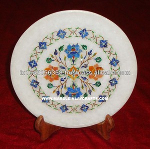 Plaque à incrustation en marbre Antique, plaque en pierre Semi précieuse - Product Image 1