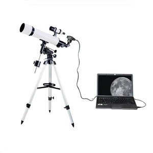 1.3 mp 와이드 다이나믹 레인지, 직경 127mm, 초점 거리 렌즈 1200mm, 적도 마운트가 있는 디지털 굴절 망원경 - Product Image 1