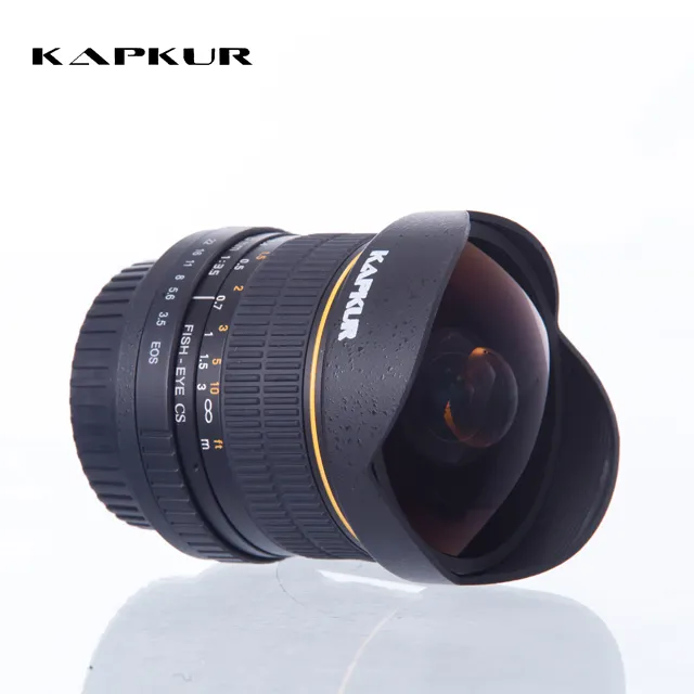 Đen Siêu rộng 180 Độ Góc Đường Chéo Lens Cho Nikon Canon 8mm F3.5 Fisheye Ống Kính