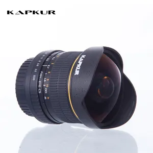 Siyah Süper geniş 180 Derece Çapraz Açı nikon için Lens Canon 8mm F3.5 Balıkgözü Lens