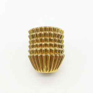 1000 pz/lotto Oro di <span class=keywords><strong>Alluminio</strong></span> Foil Fodere Del Bigné di Cottura Bicchieri di Carta Della Torta di Cioccolato Caso - Product Image 5
