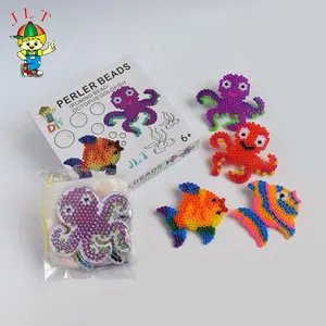 Hot Selling Diy Kids Educational Toys Plastic Hama Beads Mini Perler Beads For 5mm