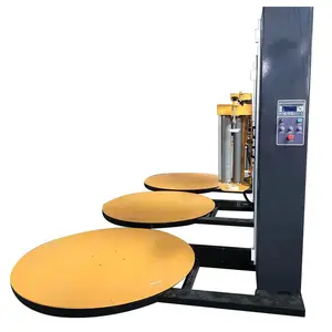 automatic stretch wrap turntable machine/pallet wrapper with scale