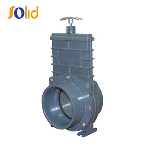 Пластиковый ПВХ серый нож затвор для орошения с веслом SS - Product Image 2