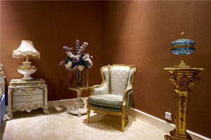 Villa Palace Furniture Golden Plated Bedroom <strong>Dressing</strong> <strong>Table</strong> <strong>with</strong> <strong>Mirror</strong> and Drawers - Product Image 2