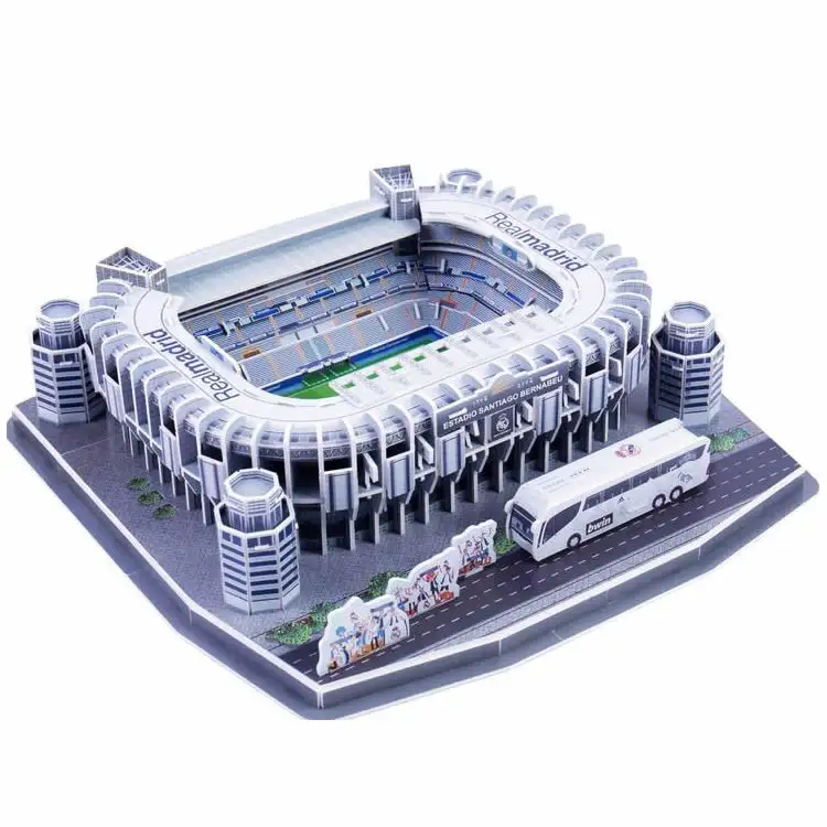 2020 Produk Baru Baru Eva Foam Eps 3d Puzzle Stadion Sepak Bola 3d Teka Teki Rumah Kubus