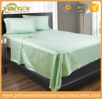 Parure de draps en satin de coton 100% pour lit king size, Hangzhou Yintex Hotel Linen