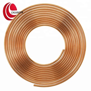 50 FT Refrigeración HVAC Bobina de cobre Grado C12200 Tubo de cobre puro para aire acondicionado Patrón de rollo - Product Image 4