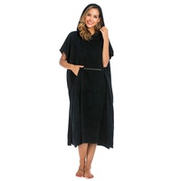 Offre Spéciale 100% coton à capuche Surf Poncho Serviette de bain à capuche Serviette