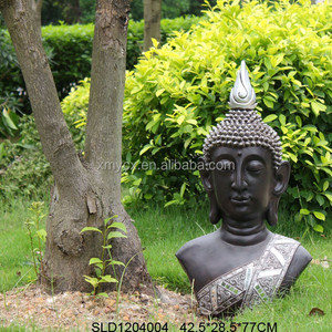 Fibra de vidrio de <span class=keywords><strong>gran</strong></span> cabeza de buda en esculturas de jardín - Product Image 1