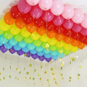 100ct 10英寸乳胶气球优质氦气充气气球拱门生日派对