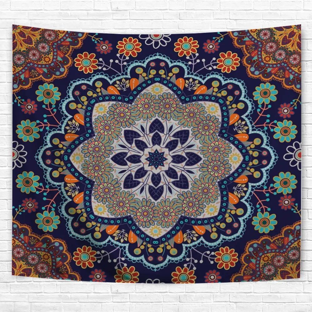 Custom Style Mandala Design Hippie Printing Tapestry Wall Hanging