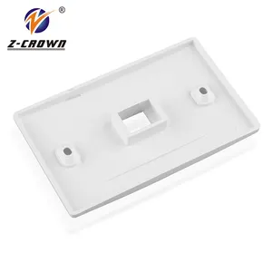 US Type Faceplate Single Port Fit Rj45 Plug