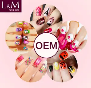 L&M nail gel polish nail art Soak Off LED & UV gel nail polish brands