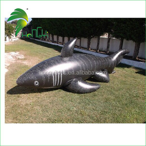 Tão legal e macio brinquedo tubarão para água piscina brinquedo animal inflável personalizado - Product Image 1