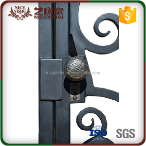 Acheter Directement <span class=keywords><strong>De</strong></span> Chine Usine Porte D'entrée Ferme En Bois Forgé Portes <span class=keywords><strong>de</strong></span> Fer Conception - Product Image 2