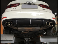 Untuk Audi A3 8V Sedan pre-facelift Bumper belakang serat karbon Diffuser Valance Lip (bukan untuk A3 Sline & S3) 2014-2016