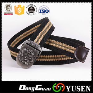 Mens <span class=keywords><strong>militaire</strong></span> métal argent curseur boucle 50 " noir brun palmés <span class=keywords><strong>toile</strong></span> <span class=keywords><strong>ceinture</strong></span> - Product Image 1