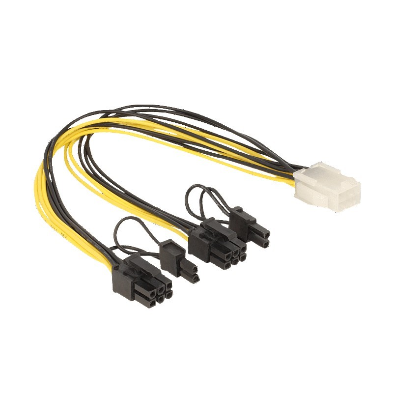 Pci-express адаптер питания кабель питания Y кабель видеокарта кабель 8pin-2x(6 + 2pin) папа к двойному 8pin 6 + 2pin женский компьютер